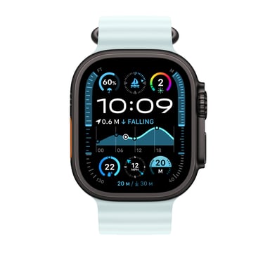 Apple MYP83ZM/A accessorio intelligente da indossare Bracciale Blu in Fluoroelastomero, Titanio
