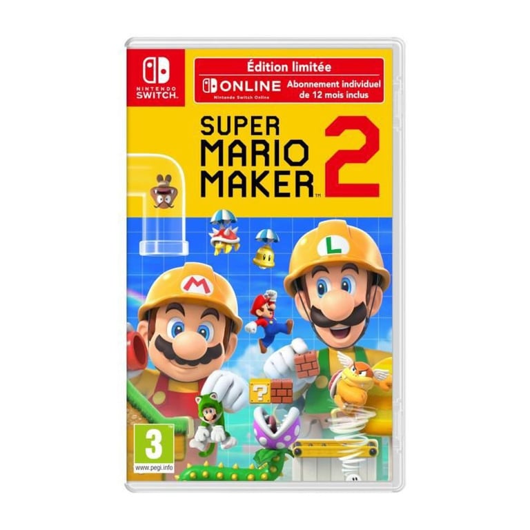 Super Mario Maker 2 Jeu Switch Edition Limitée - Nintendo