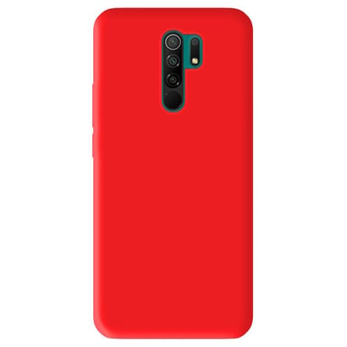 Coque silicone unie Mat Rouge compatible Xiaomi Redmi 9