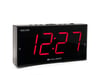 Despertador digital con doble alarma - Gran pantalla roja - Luminosidad regulable (HCG010)