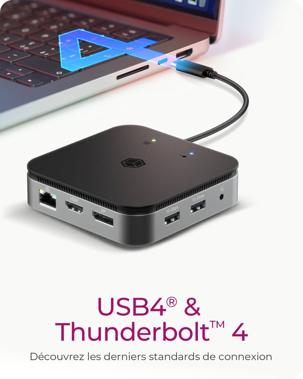 ICY BOX IB DK408 C41 Avec fil USB4 Neuf - vue 2