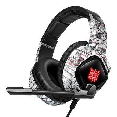 ONIKUMA - K19 Camo - Casque Gaming Multiplateforme LED RGB