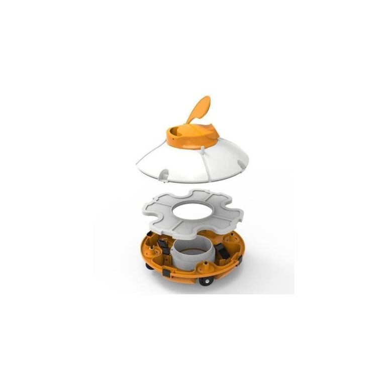 BESTWAY Robot aspirateur Frisbee - Pour piscine a fond plat - 5 x 3 m - Neuf