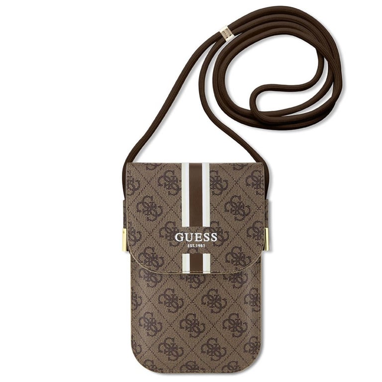 Guess Sac téléphone 4G Leather Stripes Neuf - vue 2