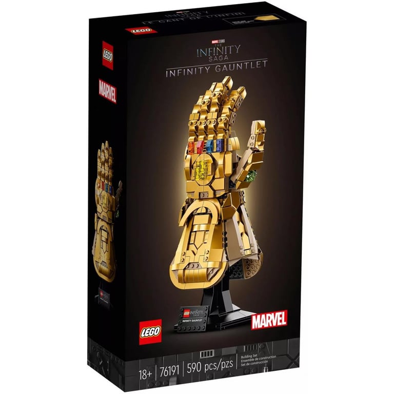 LEGO Marvel Le Gant de ’Infini Idée de Cadeau pour la Fête des Pères Maquette Thanos pour Adulte Décoration Intérieure ou Accessoire Bureau Cadeau de Super Héros pour Homme ou Femme 76191