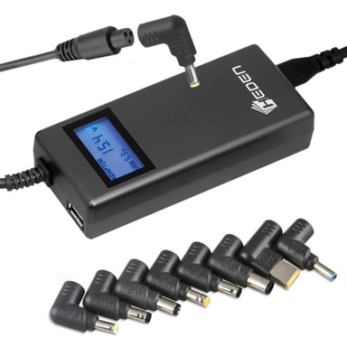 Cargador automático universal multifunción HEDEN 120W 8 conectores incluidos 1 puerto USB integrado