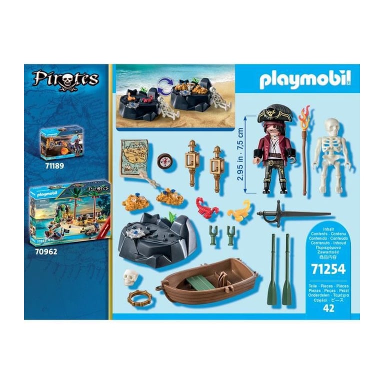 Playmobil 71254 - Starter Pack  Pirata Con Bote De Remos - Neuf