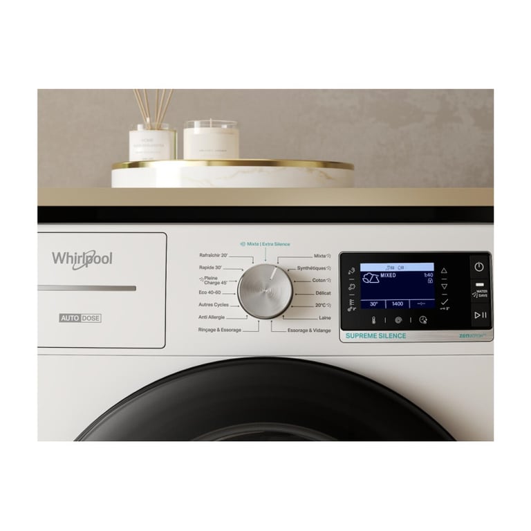 Lave linge hublot W8X89ADSILENCEFR - vue 6
