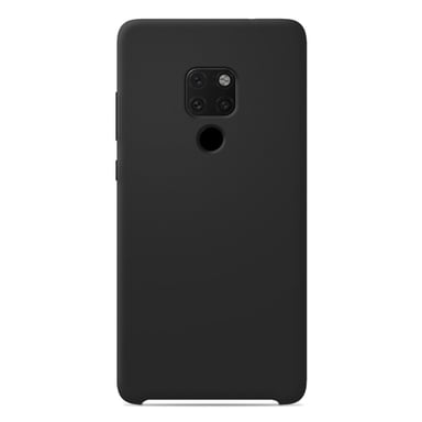 Coque silicone unie Soft Touch Noir compatible Huawei Mate 20