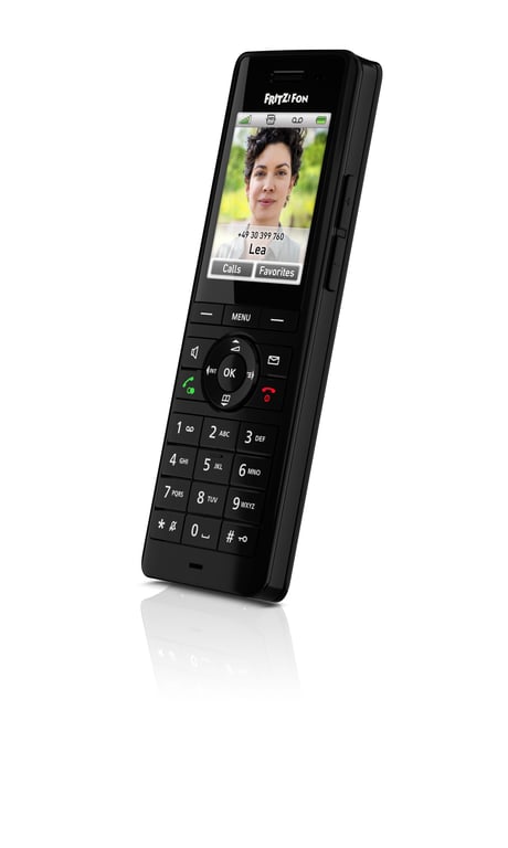 FRITZ!Fon X6 INT Telefono DECT Identificatore di chiamata Nero - vue 4