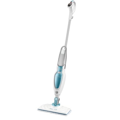 Black & Decker FSM16CD Pulitore a vapore Steam mop 1600 W Blu, Bianco