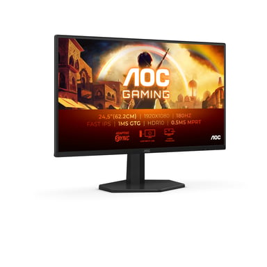 Monitor PC a schermo piatto AOC G4 25G42E 62,2 cm (24,5'') 1920 x 1080 pixel Full HD LED Nero, Rosso