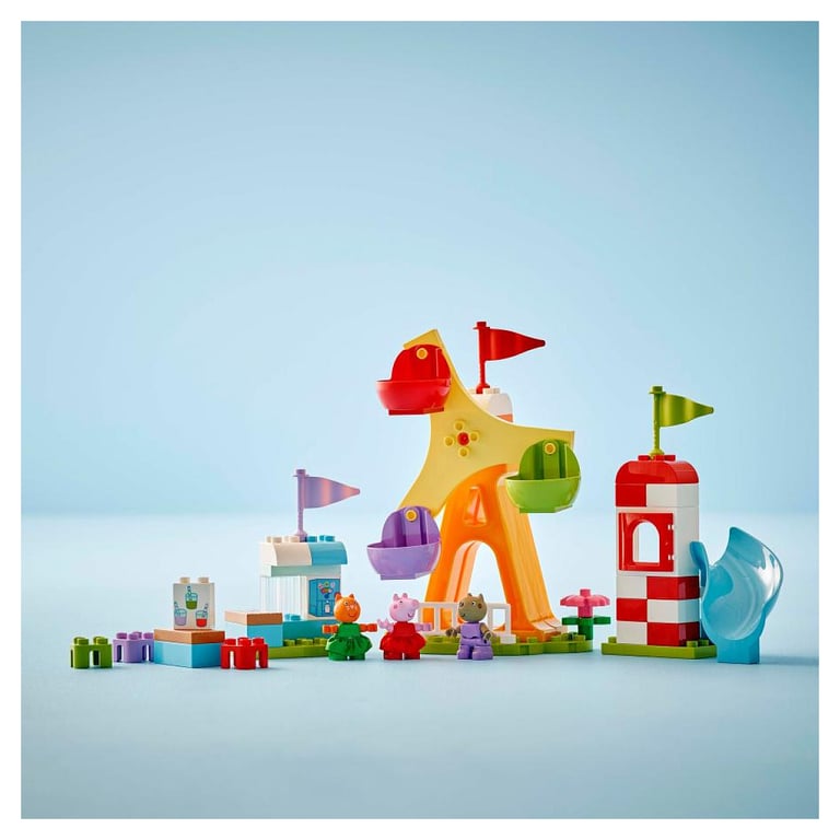 Fête Foraine LEGO DUPLO Peppa Pig 10453 - Amusement et Apprentissage - Neuf