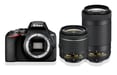 Nikon D3500 + AF-P DX 18-55 mm f/3.5-5.G VR + AF-P DX 70-300 mm f/4.5-6.3G Ed VR Kit fotocamera SLR 24,2 MP CMOS 6000 x 4000 pixel Nero