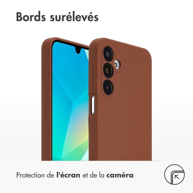 Accezz Coque Liquid Silicone pour Samsung Galaxy A16 - New Tea Brown