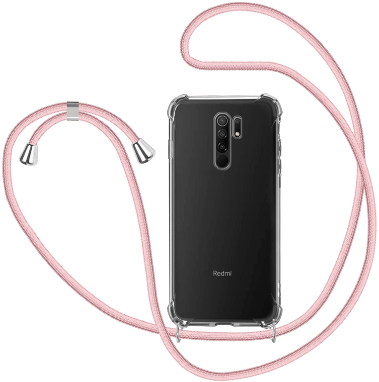 Coque avec Cordon pour XIAOMI Redmi 9 Silicone Airbags Transparente