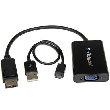 StarTech.com Adattatore video da DisplayPort a VGA con audio - M/F - 1920x1200 / 1080p - Nero
