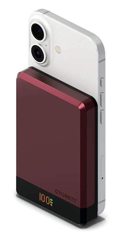 Cygnett MagSlim 10000 mAh Recharge sans fil Couleur cerise Neuf - vue 4