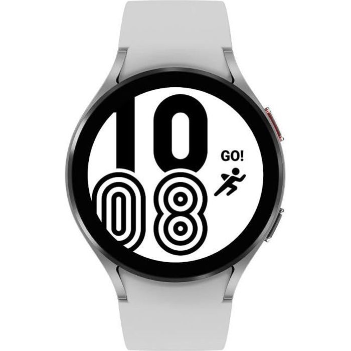 Galaxy Watch4 44mm - Super AMOLED - Bluetooth - Bracelet sport Argent