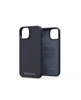 Coque Njord byELEMENTS Genuine Leather pour Apple iPhone 14 - Noir