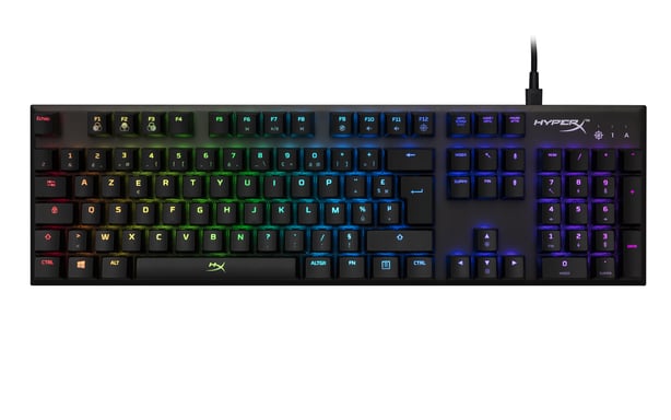 HyperX Alloy FPS RGB teclado Juego USB AZERTY Francés Negro