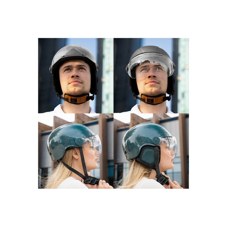 Casque de vélo urbain CASR avec visière pivotante Noir Taille M - Neuf