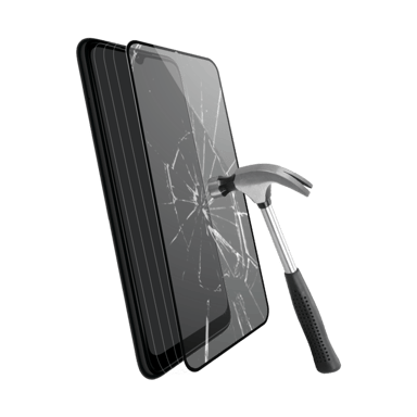 Protection d'écran en verre trempé (100% de surface couverte) pour Xiaomi Redmi Note 8T, Noir