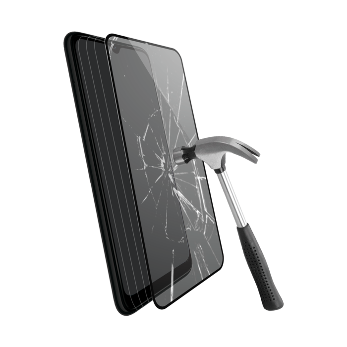 Protection d'écran en verre trempé (100% de surface couverte) pour Xiaomi Redmi Note 8T, Noir