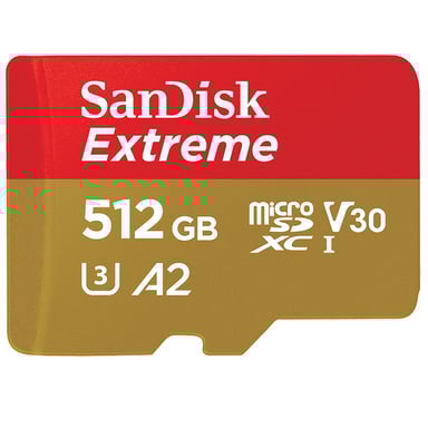 SanDisk Extreme 512GB MicroSDXC UHS-I Classe 10