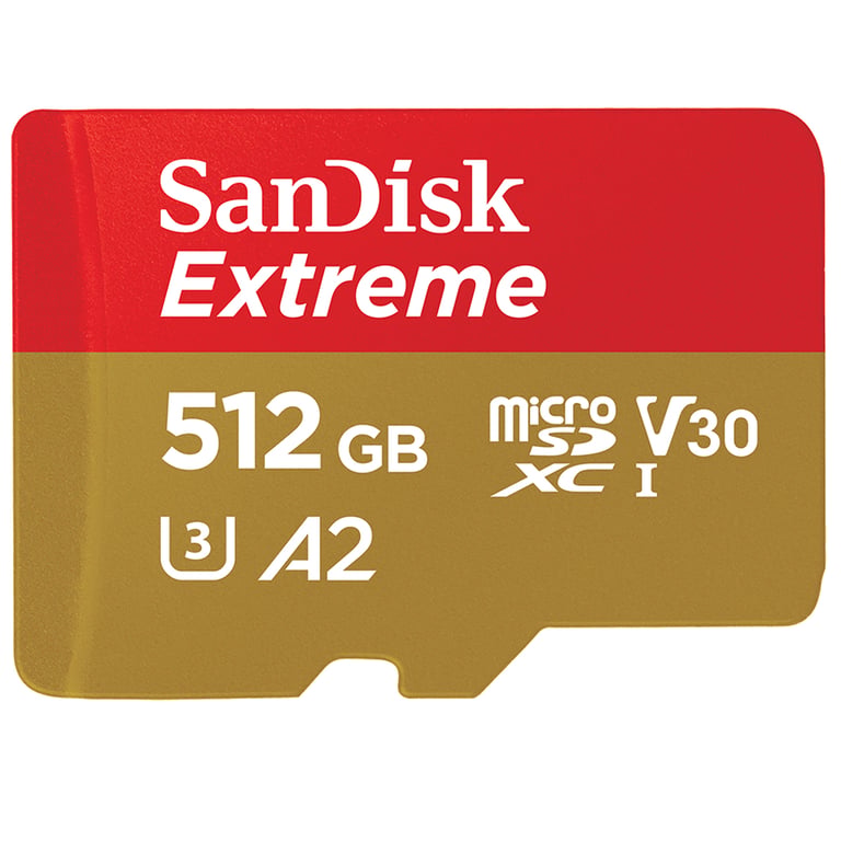 SanDisk Extreme 512 Go MicroSDXC UHS-I Classe 10 - Neuf