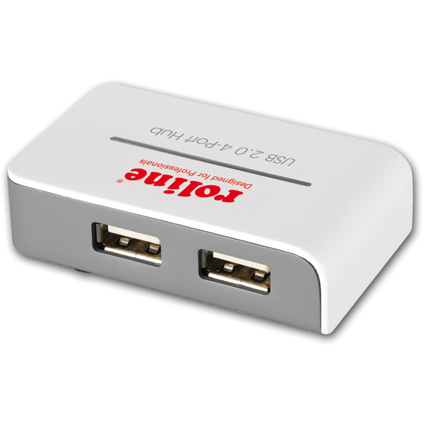 ROLINE Hub USB 2.0 and 4 ports avec alimentation Neuf