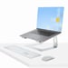 StarTech.com Soporte para portátil (5 kg) - Soporte de aluminio para portátil, plateado - Elevador de PC para MacBook Air/Pro, Dell XPS, Lenovo - Elevador de escritorio ergonómico