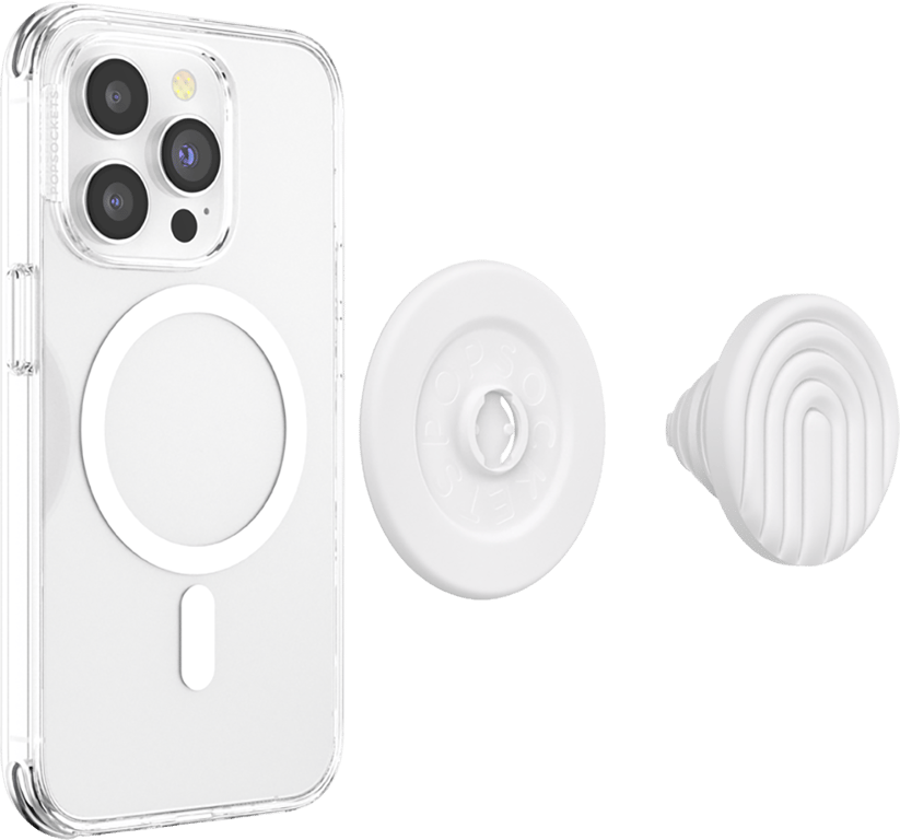 PopOut PopSockets compatible MagSafe Coconut Creme Curves - vue 4