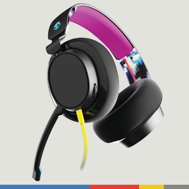 Cuffie da gioco cablate Skullcandy Slyr Multiplatform Nero e Rosa per un'esperienza di gioco coinvolgente