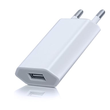 Chargeur secteur port USB CU203 1A - Blanc