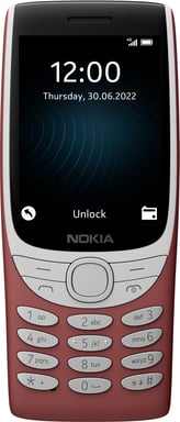 Nokia 8210 4G 7,11 cm (2.8'') 107 g Rouge Téléphone numérique