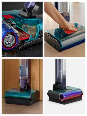 Clean+Wash - Aspirateur laveur Dyson, Bleu