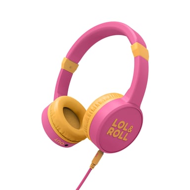 Energy Sistem Lol&Roll Pop Cuffie con archetto Musica Rosa, Giallo