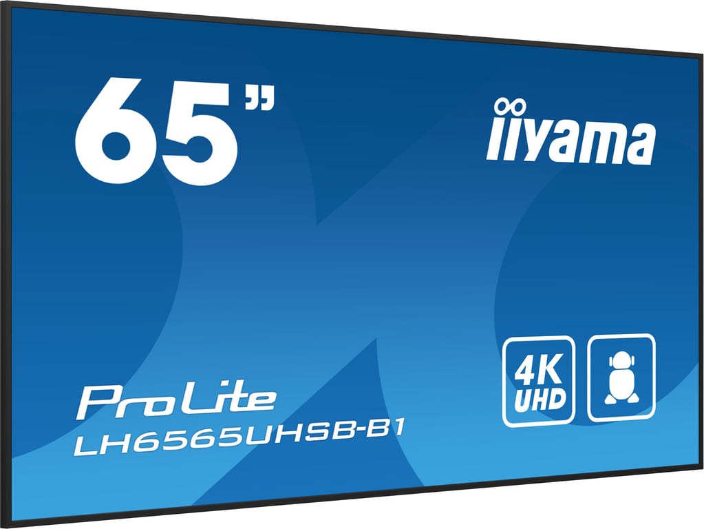 iiyama ProLite LH6565UHSB B1 Classe de diagonale 65 64.5 visualisable écran LCD rétro éclairé par LED signalisation numérique Android 4K UHD 3840 x 2160 - vue 9