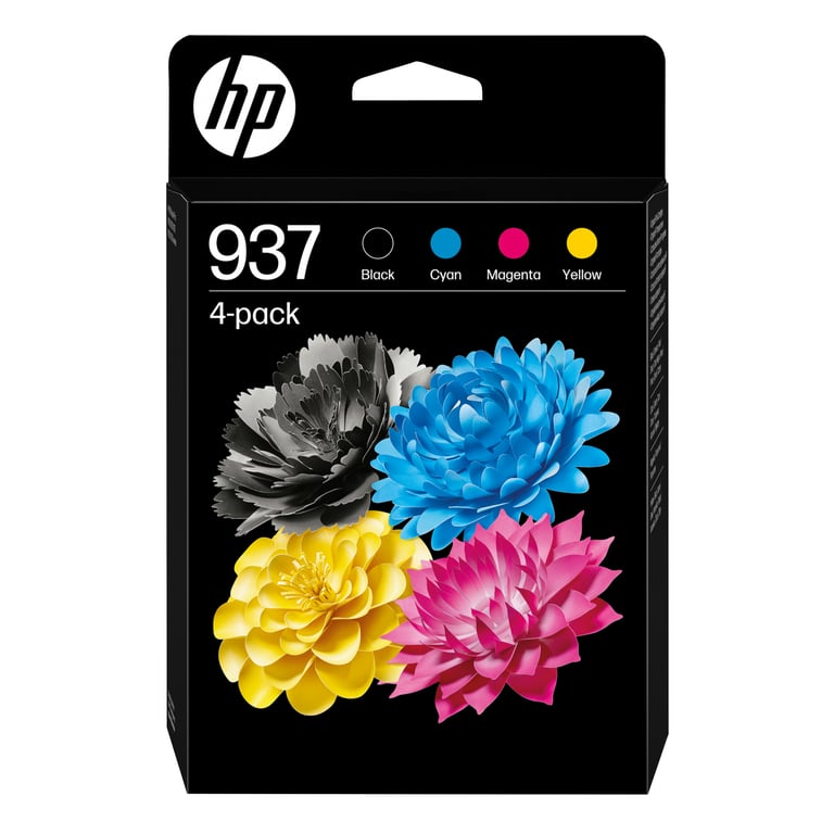 HP 937 - Pack de 4 - noir, cyan, magenta, jaune - original - cartouche d'encre - Neuf