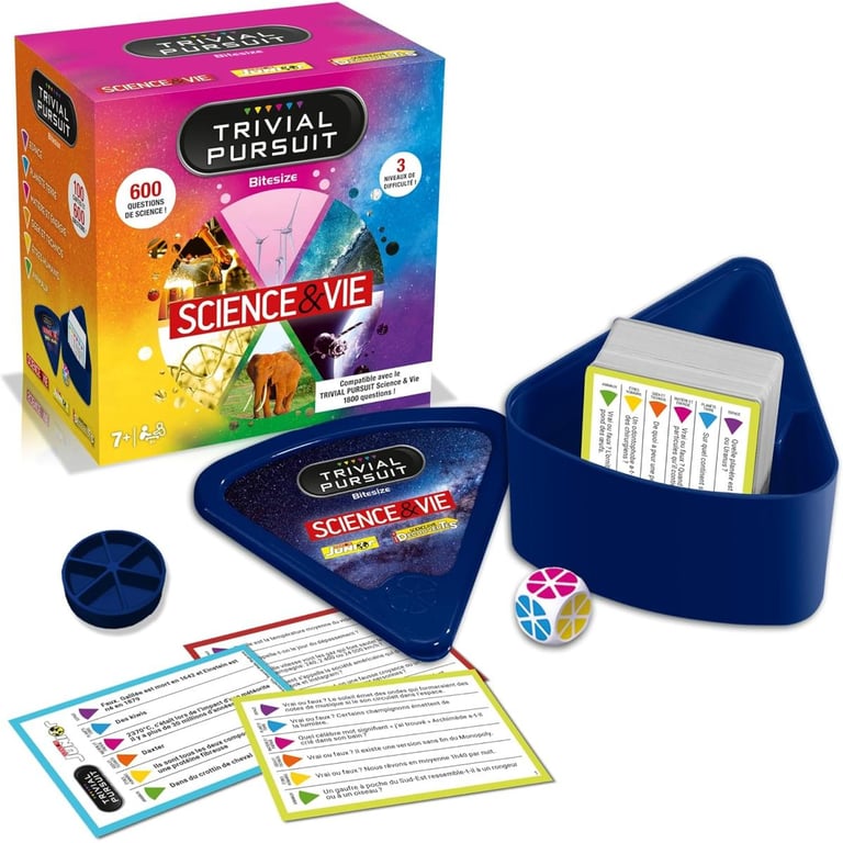 Winning Moves Trivial Pursuit Science et Vie Jeu de société Jeu de Voyage 600 Questions Réponses A partir de Version française - vue 7