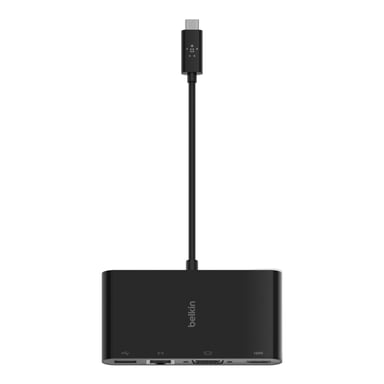 Belkin AVC005BTBK Docking Station con cable USB 3.2 Gen 1 (3.1 Gen 1) Tipo-C Negro