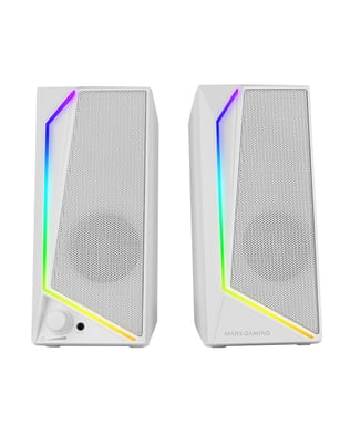 Mars Gaming MS72W altavoz Blanco Alámbrico 15 W