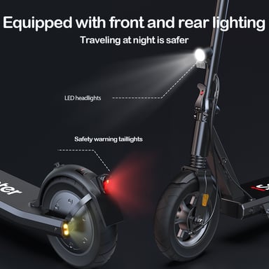 iScooter i9S Scooter électrique 10 pouces 500W Moteur EScooter 36V 10Ah Fissuré Vitesse maximale 35km/h Écran LCD Contrôle APP Scooter électrique