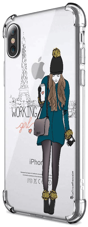 LaCoqueFrançaise Coque Apple iPhone XlXs anti-choc souple angles renforcés transparente Motif Workin