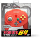 Retro-Bit Tribute 64 USB para PC, Switch, Mac, Steam, RetroPie, Raspberry Pi - Rojo
