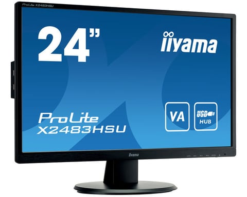 iiyama ProLite X2483HSU-B5 écran plat de PC 60,5 cm (23.8'') 1920 x 1080 pixels Full HD LED Noir