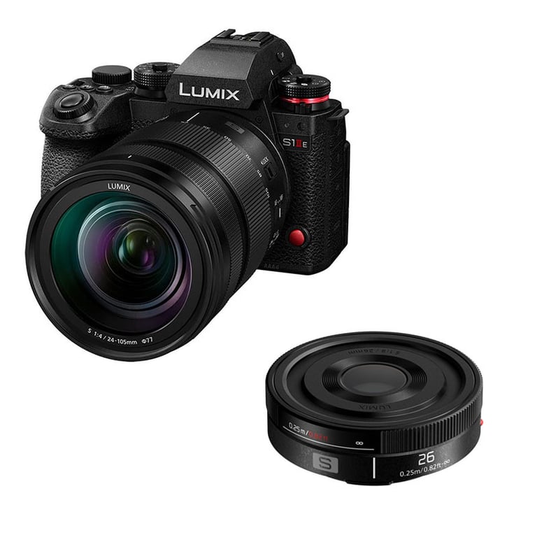 PANASONIC LUMIX S1 IIE + Objectif 24 105mm f4 Macro OIS + 26mm f8 Pancake Garanti