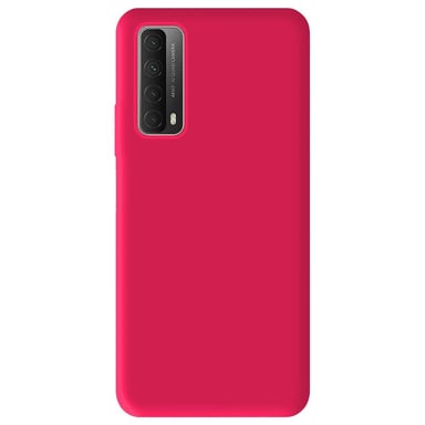 Coque silicone unie Mat Rose compatible Huawei P Smart 2021
