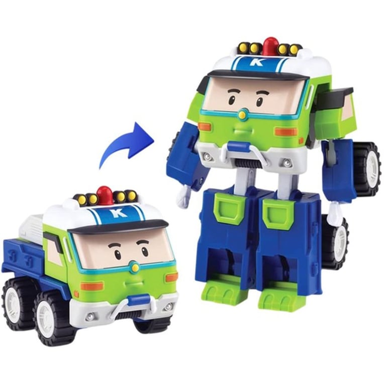 Figurine robot 10 cm Silverlit – Robocar Poli – Véhicule Transformable Keaton 2 en 1 - vue 5